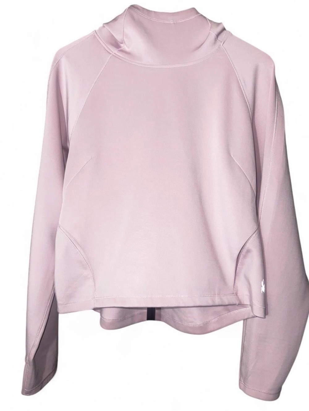 Spyder Light Pink Pullover Mock Neck Sweatshirt